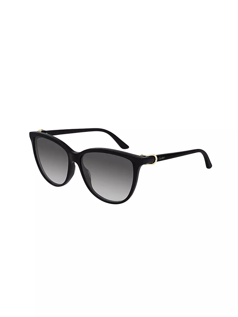 CARTIER Sonnenbrille schwarz